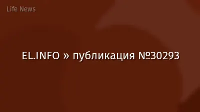 EL.INFO » публикация №30293