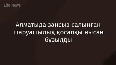 Алматыда заңсыз салынған шаруашылық қосалқы нысан бұзылды