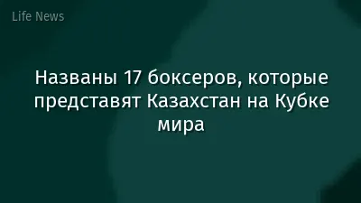 Названы 17 боксеров, которые представят Казахстан на Кубке мира
