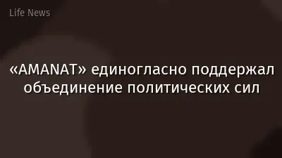 «AMANAT» единогласно поддержал объединение политических сил