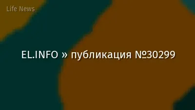 EL.INFO » публикация №30299