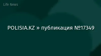 POLISIA.KZ » публикация №17349