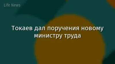 Токаев дал поручения новому министру труда
