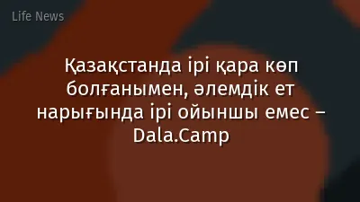 Қазақстанда ірі қара көп болғанымен, әлемдік ет нарығында ірі ойыншы емес – Dala.Camp