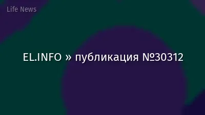 EL.INFO » публикация №30312