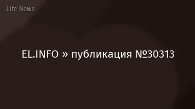 EL.INFO » публикация №30313