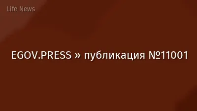 EGOV.PRESS » публикация №11001