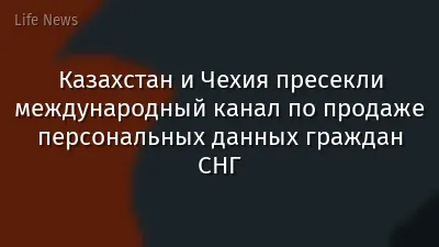 Казахстан и Чехия пресекли международный канал по продаже персональных данных граждан СНГ