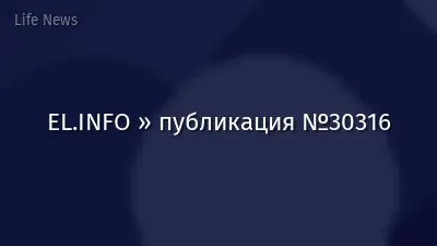 EL.INFO » публикация №30316