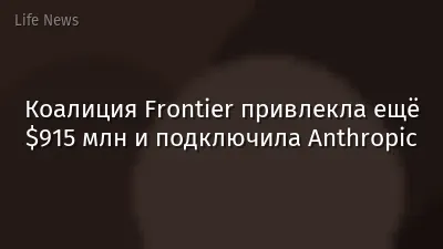 Коалиция Frontier привлекла ещё $915 млн и подключила Anthropic