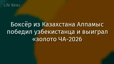 Боксёр из Казахстана Алпамыс победил узбекистанца и выиграл «золото ЧА-2026