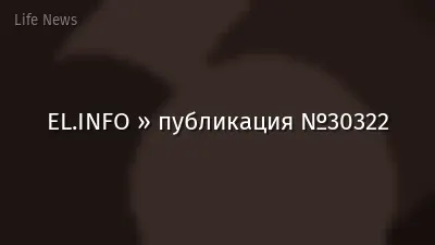 EL.INFO » публикация №30322