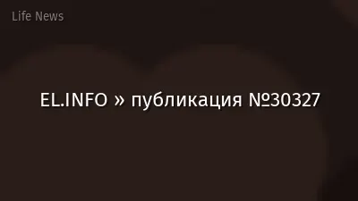 EL.INFO » публикация №30327