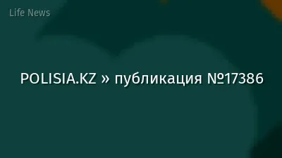 POLISIA.KZ » публикация №17386