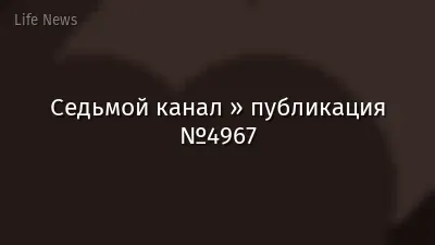 Седьмой канал » публикация №4967