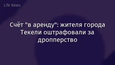 Счёт "в аренду": жителя города Текели оштрафовали за дропперство