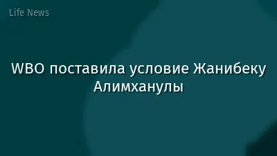 WBO поставила условие Жанибеку Алимханулы