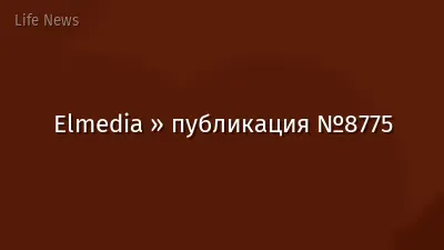 Elmedia » публикация №8775
