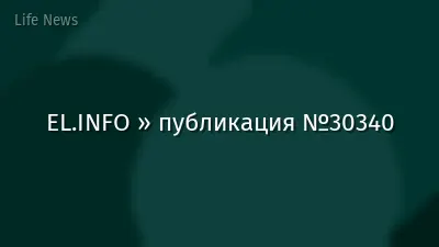 EL.INFO » публикация №30340