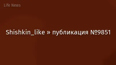Shishkin_like » публикация №9851
