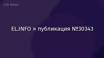 EL.INFO » публикация №30343