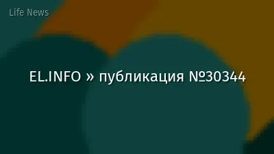 EL.INFO » публикация №30344
