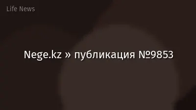 Nege.kz » публикация №9853