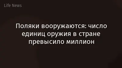 Поляки вооружаются: число единиц оружия в стране превысило миллион