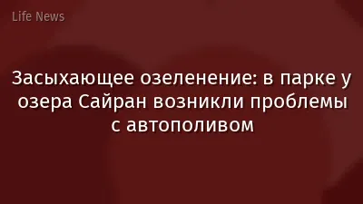 Засыхающее озеленение: в парке у озера Сайран возникли проблемы с автополивом