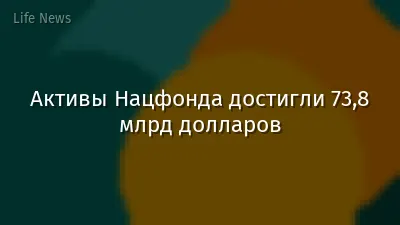 Активы Нацфонда достигли 73,8 млрд долларов