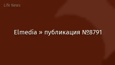 Elmedia » публикация №8791