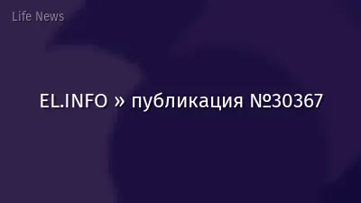 EL.INFO » публикация №30367