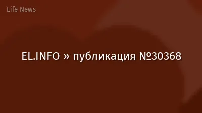 EL.INFO » публикация №30368