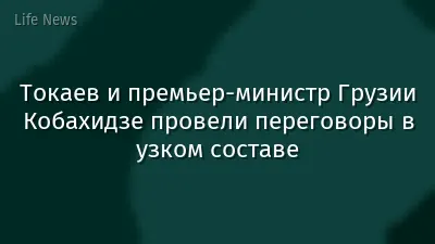 Токаев и премьер-министр Грузии Кобахидзе провели переговоры в узком составе