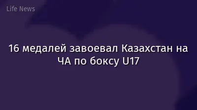 16 медалей завоевал Казахстан на ЧА по боксу U17