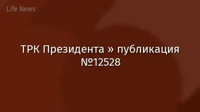 ТРК Президента » публикация №12528
