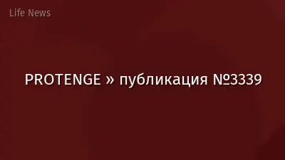 PROTENGE » публикация №3339