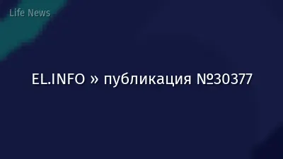 EL.INFO » публикация №30377