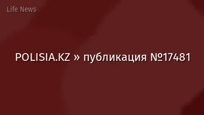 POLISIA.KZ » публикация №17481