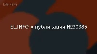 EL.INFO » публикация №30385