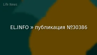 EL.INFO » публикация №30386