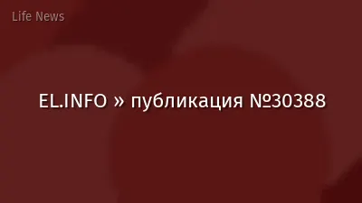 EL.INFO » публикация №30388
