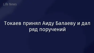 Токаев принял Аиду Балаеву и дал ряд поручений