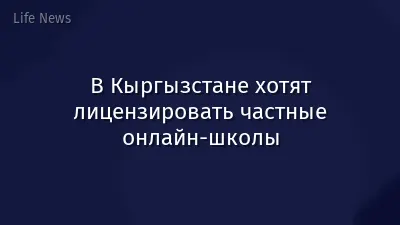 В Кыргызстане хотят лицензировать частные онлайн-школы