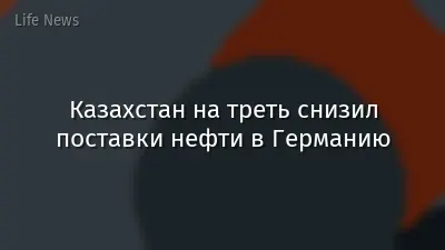 Казахстан на треть снизил поставки нефти в Германию