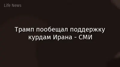 Трамп пообещал поддержку курдам Ирана - СМИ