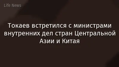 Токаев встретился с министрами внутренних дел стран Центральной Азии и Китая