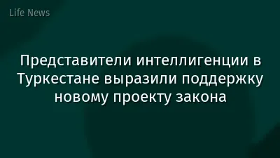 Представители интеллигенции в Туркестане выразили поддержку новому проекту закона