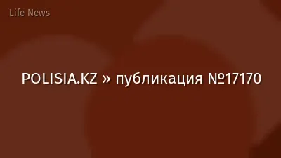 POLISIA.KZ » публикация №17170