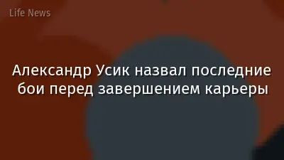 Александр Усик назвал последние бои перед завершением карьеры